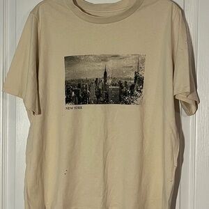 Primark Cream New York Graphic Tee